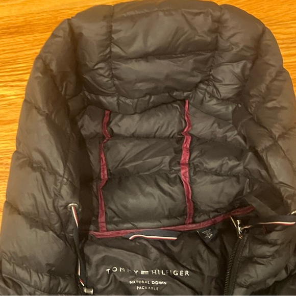 Tommy Hilfiger Men's Logo Classic Hoody Puffer Jacket - Black Size XL - Picture 5 of 9